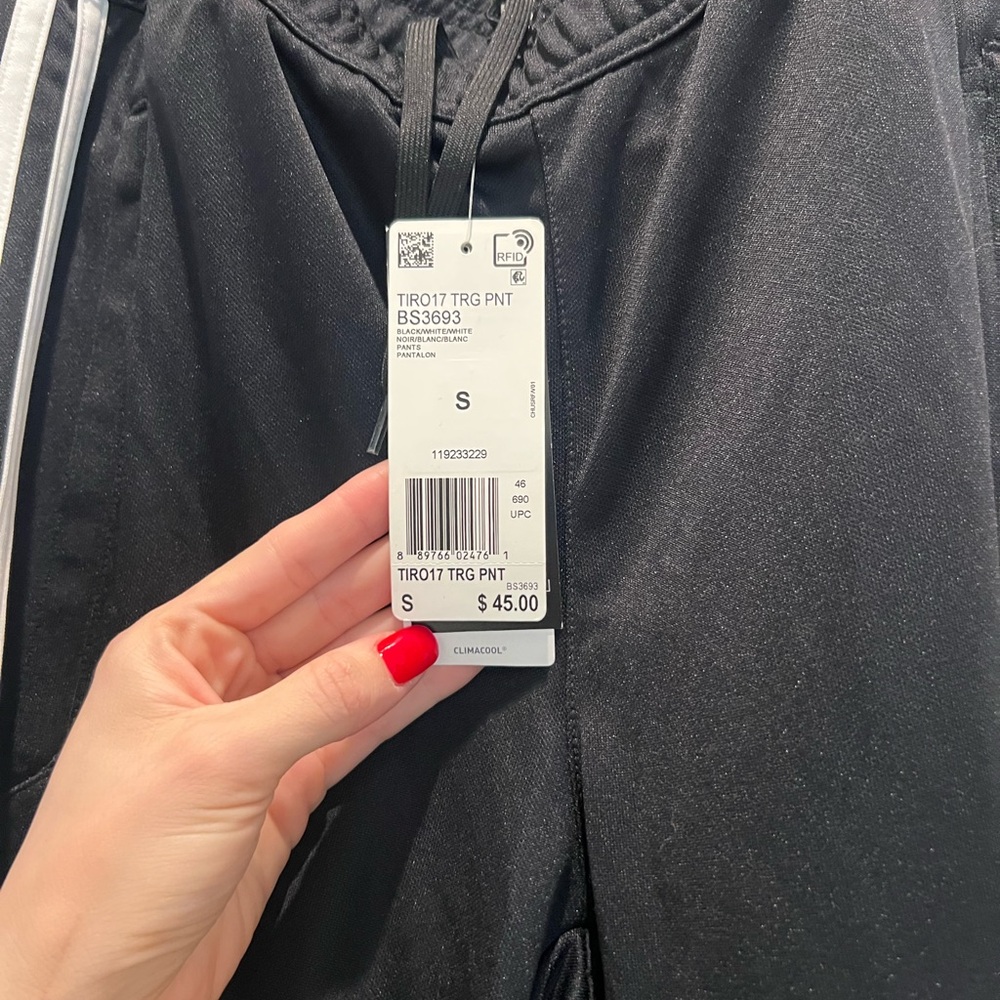adidas Black Tiro17 Training Jogger Pants